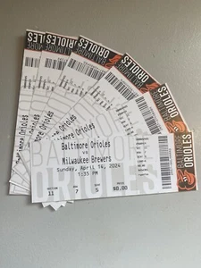 Boletos de debut en casa y hit de primera carrera de los Orioles de Baltimore Jackson Holliday - 2 Tix - Imagen 1 de 3