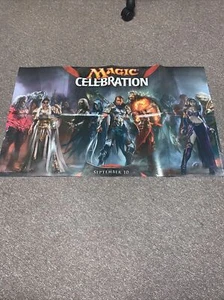 RARE 2011 Promo Poster MTG MAGIC CELEBRATION 36x22 Wizards of the Coast UNUSED - Picture 1 of 7