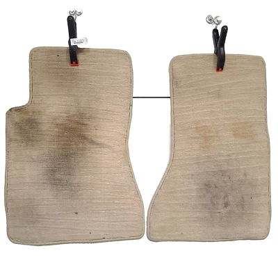 Cadillac CTS 2004-2007 OEM Beige Carpet Front Floor Mat Pair Right & Left - Image 1 of 4