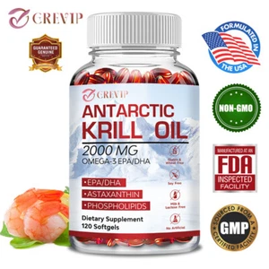 Antarktisches Krillöl 2000mg - mit Omega-3 EPA, DHA, Astaxanthin & Phospholipiden - Bild 1 von 13