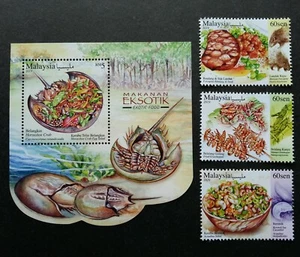 *FREE SHIP Malaysia Exotic Food 2019 Cuisine Insect (stamp ms) MNH *odd *unusual - Picture 1 of 5