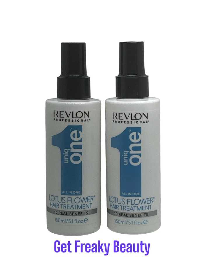 2 PACK. 5.1 oz. Revlon Professional Uniq One Lotus Flower Hair Treatment. 150ml. - Image 1 of 1