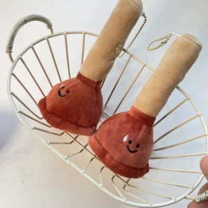 Toilet Stopper Plush Doll Keychain Toilet Plunger Keyring Pendant Backpack Gi CR - Picture 1 of 12