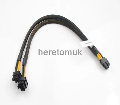 35CM N08NH 9H6FV FOR DELL R720 R730 R7910 J30DG Split GPU Power Adapter Cable UK - Image 1 of 4