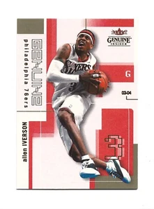 Baloncesto Fleer Genuine Insider #67 2003-04 Allen Iverson Philadelphia 76ers - Imagen 1 de 2