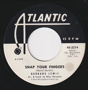 Barbara LEWIS * 1963 US R&B SOUL 45 * Listen! - Picture 1 of 2