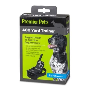 Premier Pet 400 Yard Hundetrainer Halsband & Fernbedienung GDT00-16301 6 Meter +/8 Pfund + Neu in Verpackung - Bild 1 von 5