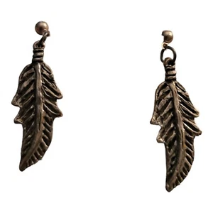 Sheridan Zinn baumelnde Blatt Ohrstecker - Bild 1 von 4