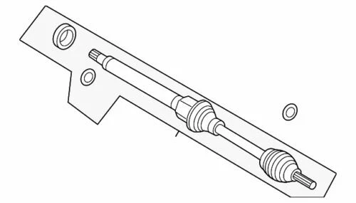 OEM NUEVO 2011-2017 Ford Fiesta Hatchback Titanio Sedán Eje Conjunto D1Bz3B436A Foto 1 de 2