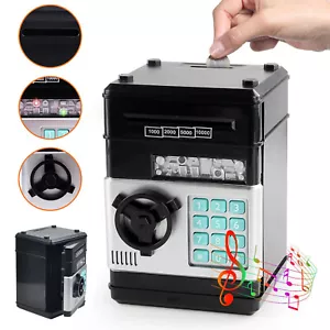Kinder Spardose Passwort Sparschwein Elektronische ATM Geldautomat Geldschein - Bild 1 von 12