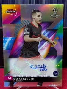 2023-24 UEFA Club Comp Finest OSCAR GLOUKH Base Rookie Auto NO.9 - Picture 1 of 3