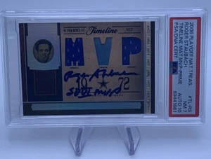Libro de jugadas firmado por Roger Staubach 2006 Natl Treasures Cowboys SB MVP PSA 7 automático 10 - Imagen 1 de 3