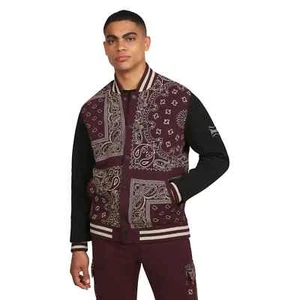 Dogg Supply Giacca Uomo Paisley Pile Varsity Snoop Dogg Logo Borgogna Taglia 3XL - Foto 1 di 9