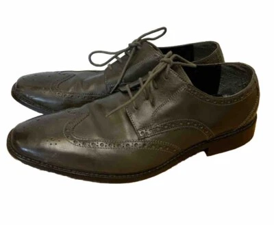 Мужские туфли Florsheim 10,5 D серые кожаные оксфордские законцовки крыльев 11595-020 - Изображение 1 из 4