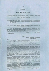 [VICTORIA] Lighthouses, Parliamentary Paper, 1853 - Bild 1 von 1