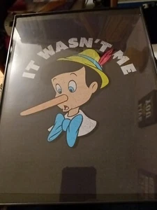 Pinocchio, non ero io, quadro con cornice - Foto 1 di 2