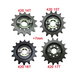 Offset Front Sprocket +7mm 420 For Zongshen ZS190 Daytona Anima 190 212cc Engine - Picture 1 of 13