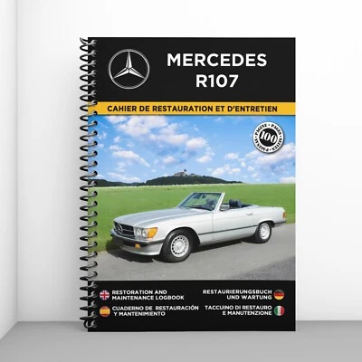 MERCEDES R107 : Cahier de Restauration - 100 Pages - Livraison gratuite ! - Photo 1/4