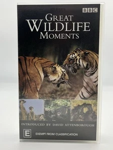 Great Wildlife Moments with David Attenborough VHS 2003 BBC Introduced by David - Picture 1 of 4