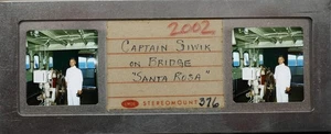 Captain Siwik SS Santa Rosa ship - 1950s Stereo Realist 3D Slide #2002 - Picture 1 of 3