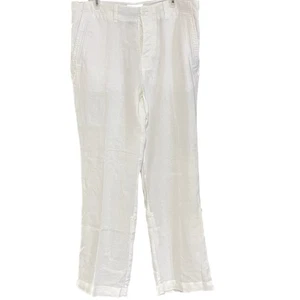 INC International Concepts Linen Ramie Pants Roll Tab Men 34x32 (actual 36x32) - Picture 1 of 7
