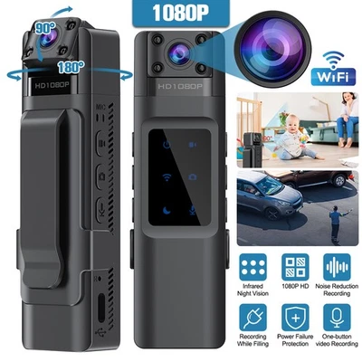 Wifi Body Camera with Audio and Video Recording 1080P Camera  with 270° Rotating - Image 1 of 4