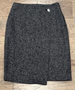 Damengröße 4 neu mit Etikett Ann Taylor Factory Wollmischung Twill Bleistiftrock - Bild 1 von 5