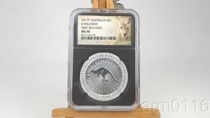2017 P AUSTRALIA KANGAROO FIRST RELEASES NGC MS70 9999 SILVER ROUND MINT COIN $1 - Picture 1 of 4