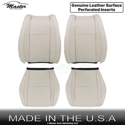 2007-2015 Fits Mazda CX-9 Genuine Leather Front Replacement Seat Covers Sand - Image 1 of 4