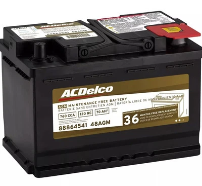 汽车电池 - 36 个月保修 AGM 德科 48AGM 重新加工,如全新保证 — 第 1/4 张图片