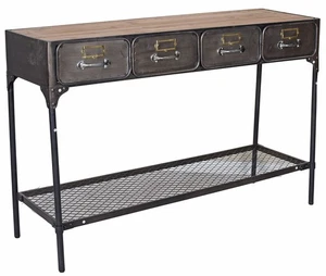 Sideboard Loft Konsolentisch Industrial Metall Tisch Beistelltisch Flurtisch - Picture 1 of 5