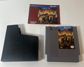 Rampart NES Nintendo Game w/ Manual & Dust Sleeve Authentic Tested