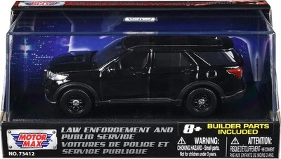 2022 Ford Police Interceptor Utility Black Unmarked Custom Builder's Kit 1/43 - Image 1 of 4