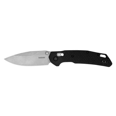 Cuchillo de bolsillo negro Kershaw Knives Heist Lever Lock 2037 Stonewashed D2 Foto 1 de 2