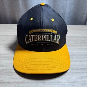 Gorra de béisbol Cat Caterpillar Machines para hombre negra amarilla doble gorra con cierre a presión - Imagen 1 de 8