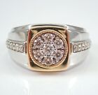 0.50 Ct Round Cut Moissanite Pinky, 925 Sterling Silver Men Wedding Ring