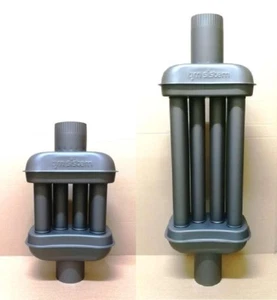 120mm Abgaswärmetauscher Warmlufttauscher Rauchrohr Kaminrohr Rauchgaskühler - Bild 1 von 9