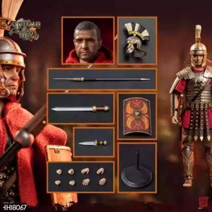 Figuras de acción HHMODEL 1/12 soldados romanos guerreros capitán armadura medieval 6 pulgadas - Imagen 1 de 12