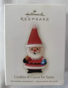 Hallmark Christmas Ornament Santa Cookies and Cocoa for Santa Keepsake - Picture 1 of 5