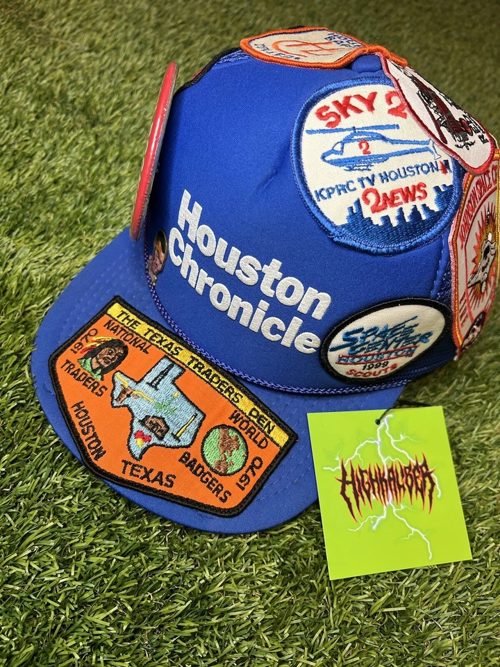 Royal Blue Vintage Mesh Trucker Hat  - Image 1 of 4