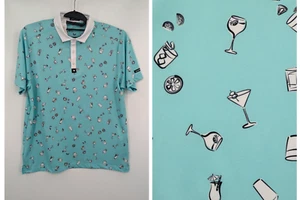Herren Bad Birdie Cocktail Margarita Salzstreuer Golf Polo XL - Bild 1 von 10