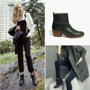 Stivaletto Madewell Perrie in pelle nera con ciottoli taglia: 6 - Foto 1 di 12