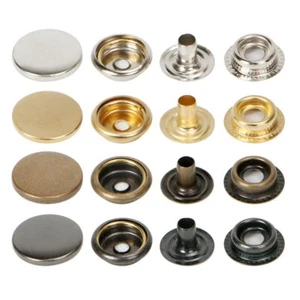 50x12.5mm Press Studs Sewing Snap Button Fasteners Sewing Leather Craft Clothes - Picture 1 of 9
