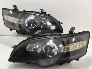 Subaru JDM LEGACY LIBERTY BPE BP5 BL5 STi HID BLACK Head Light Headlights WRx - Picture 1 of 23