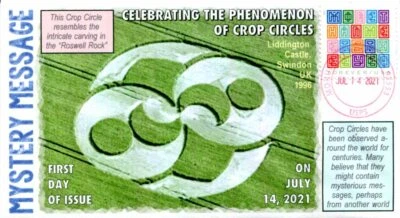 COVERSCAPE computer generated "Mystery Message" stamps forever 2021 U/O fdc - Image 1 of 2