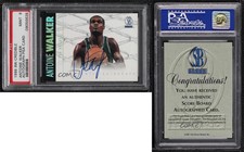 1997 Score Board Rookies Authentic PSA Silver Holofoil Antoine Walker PSA 9 Auto