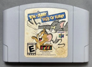 Tom and Jerry Fists Of Fury - Nintendo 64 N64 - TESTED - Authentic Cart - Picture 1 of 4