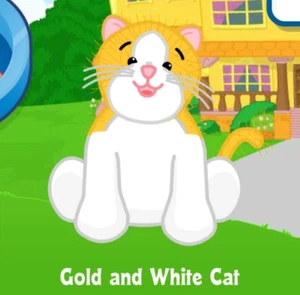 Webkinz Clásico Gato Dorado y Blanco RETIRADO Solo Código Mascota - Imagen 1 de 1