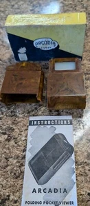 1940’s Vintage Arcadia Commander Pocket Viewer Self-Illuminating W/Box - Bakelite - Bild 1 von 5