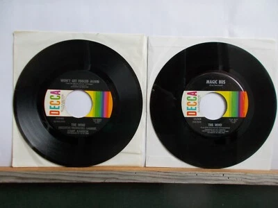 THE WHO LOT 2X45rpm MAGIC BUS / WON'T GET FOOLED AGAIN ( made in USA 1971 ) - Photo 1/2